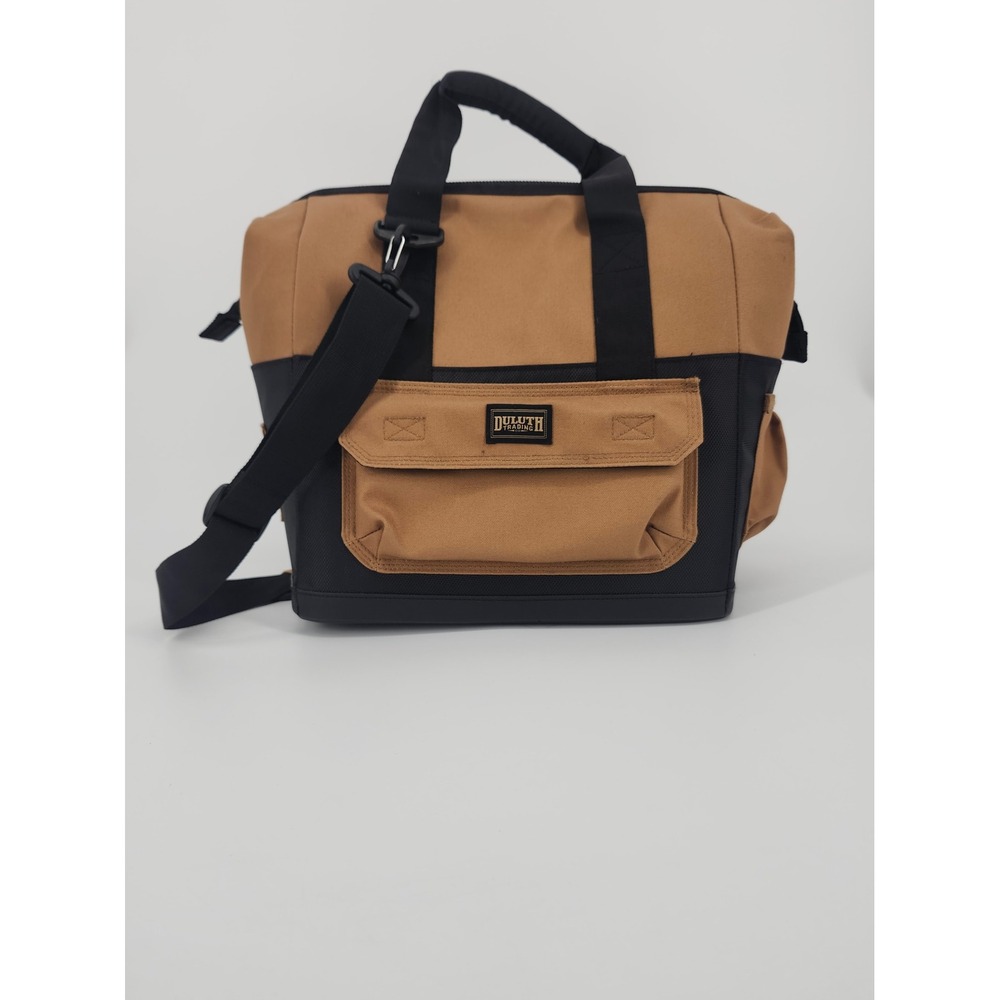Duluth Trading Co Fire Hose HD Large Lunchbox Insulated Cooler Bag Brown Black